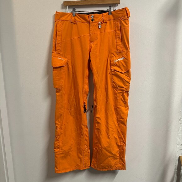 Volcom Nimbus Snow Pants Men's Large Orange Snowboard Gore-Tex Recco - Picture 1 of 10